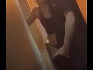 Drunk Indian teen fucks white boy outside of club (full video)